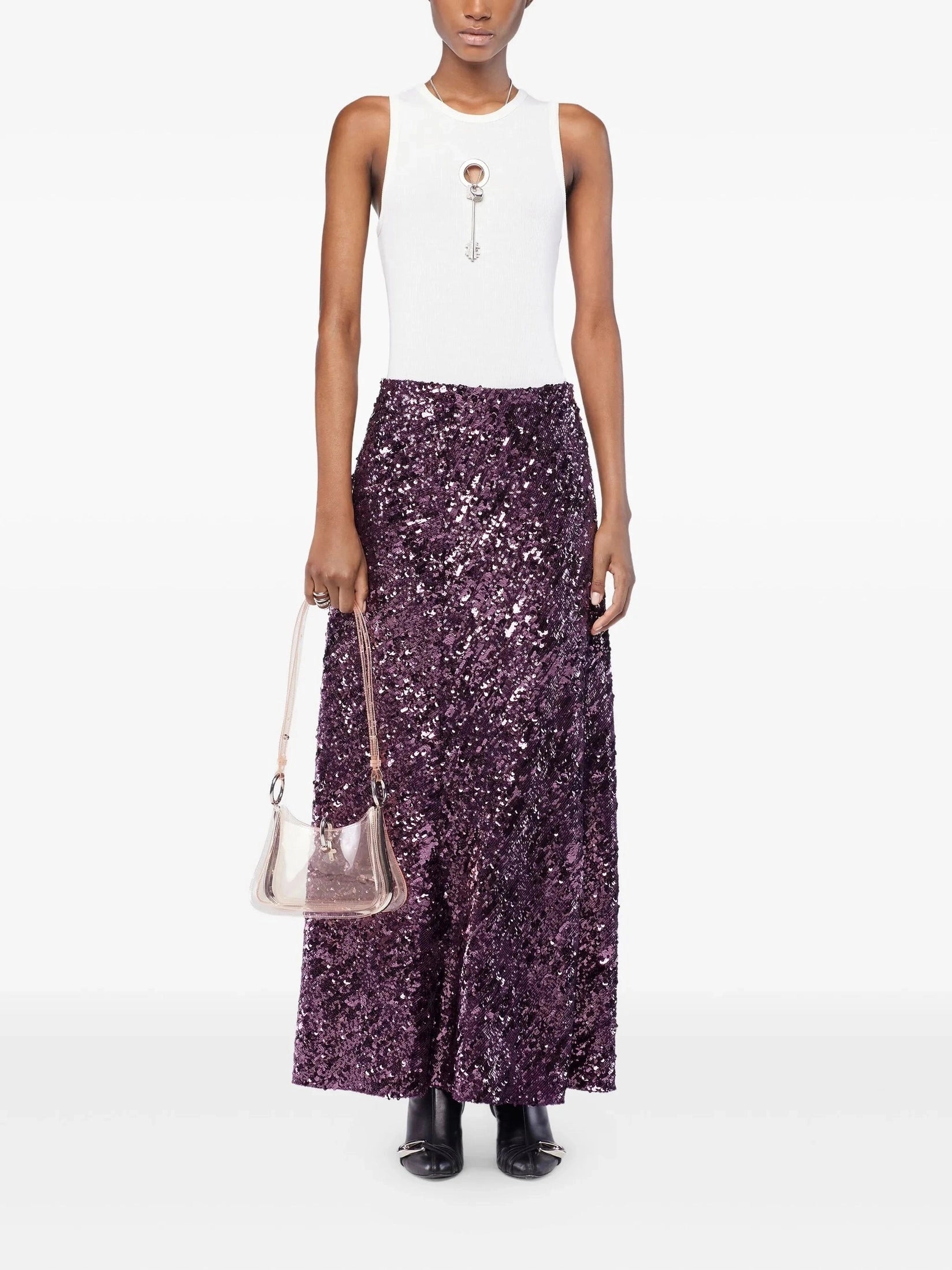Sequin Maxi Skirt