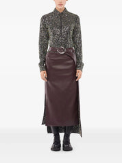 Sequin-Embellished Long-Sleeve Shirt