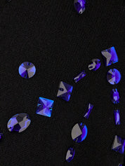 CRYSTAL EMBELLISHED CARDIGAN SWEATER