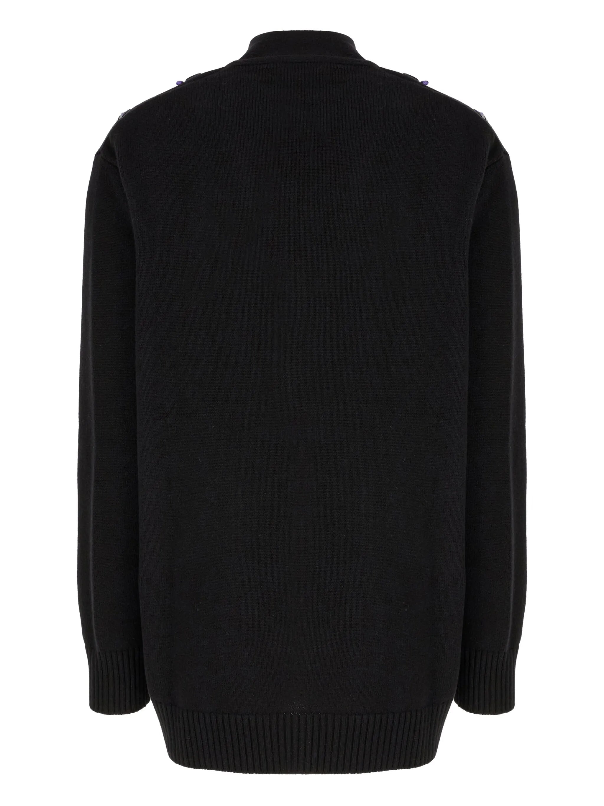 CRYSTAL EMBELLISHED CARDIGAN SWEATER