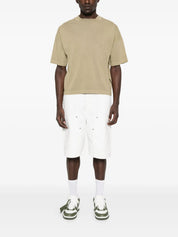 CURVED LOGO LOOSE COLLAR TEE ARMY GREEN