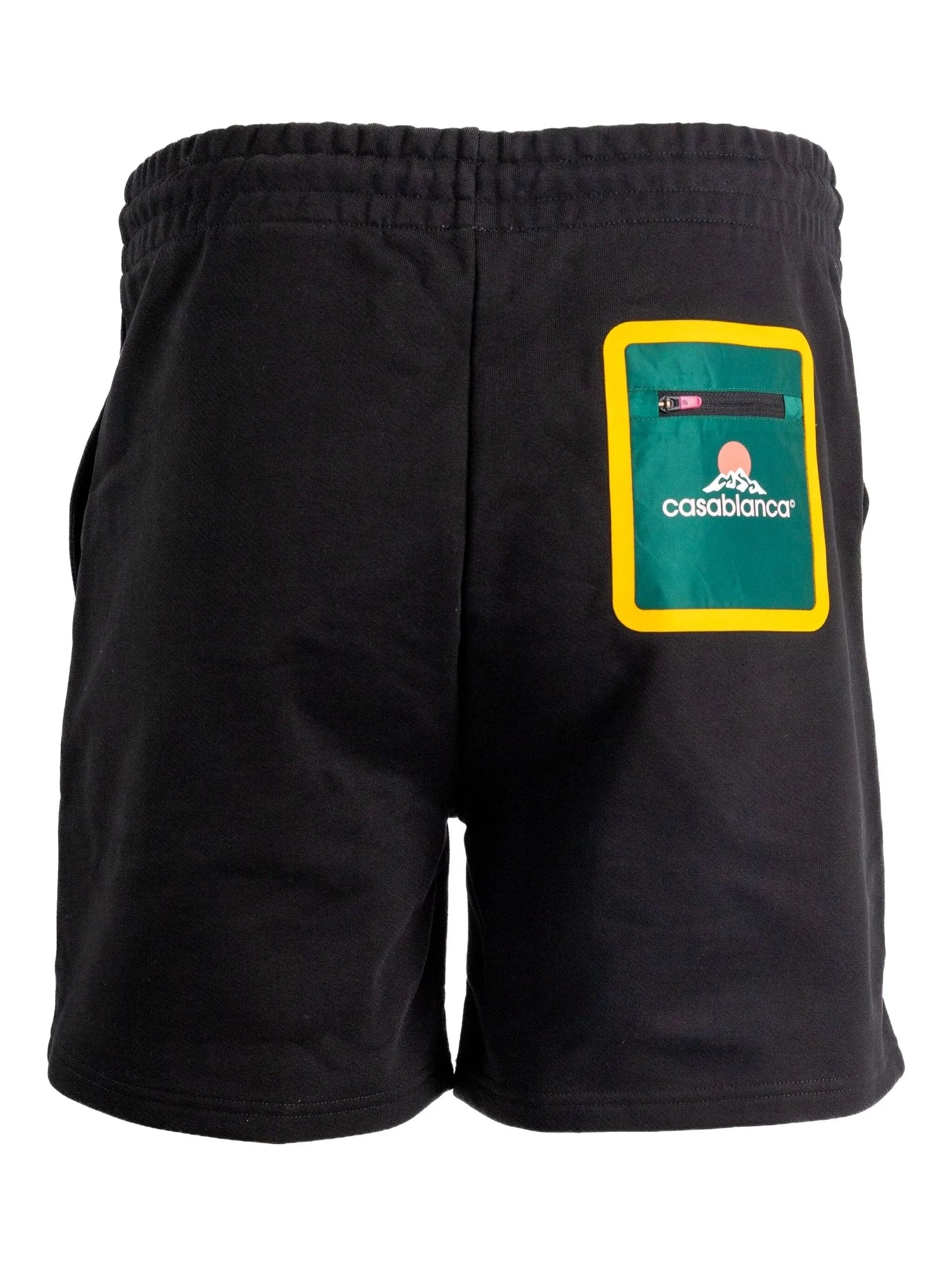 Technical pocket with print sweatshorts