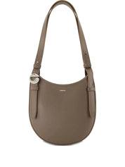 Belt-Detail Half-Moon Shoulder Bag
