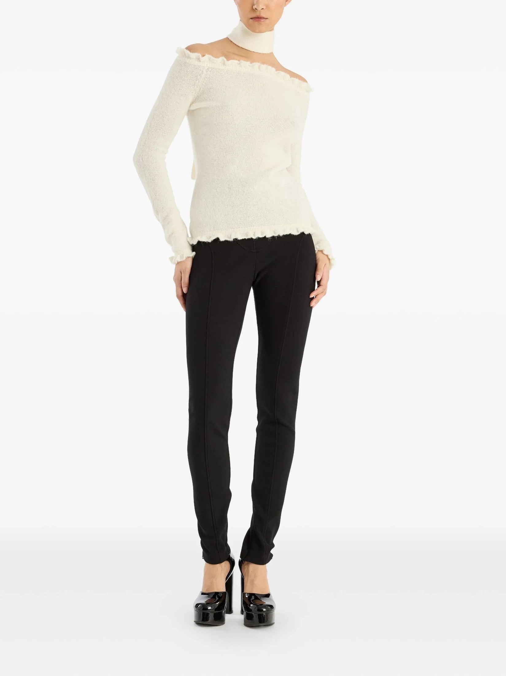 Knit off-shoulder top