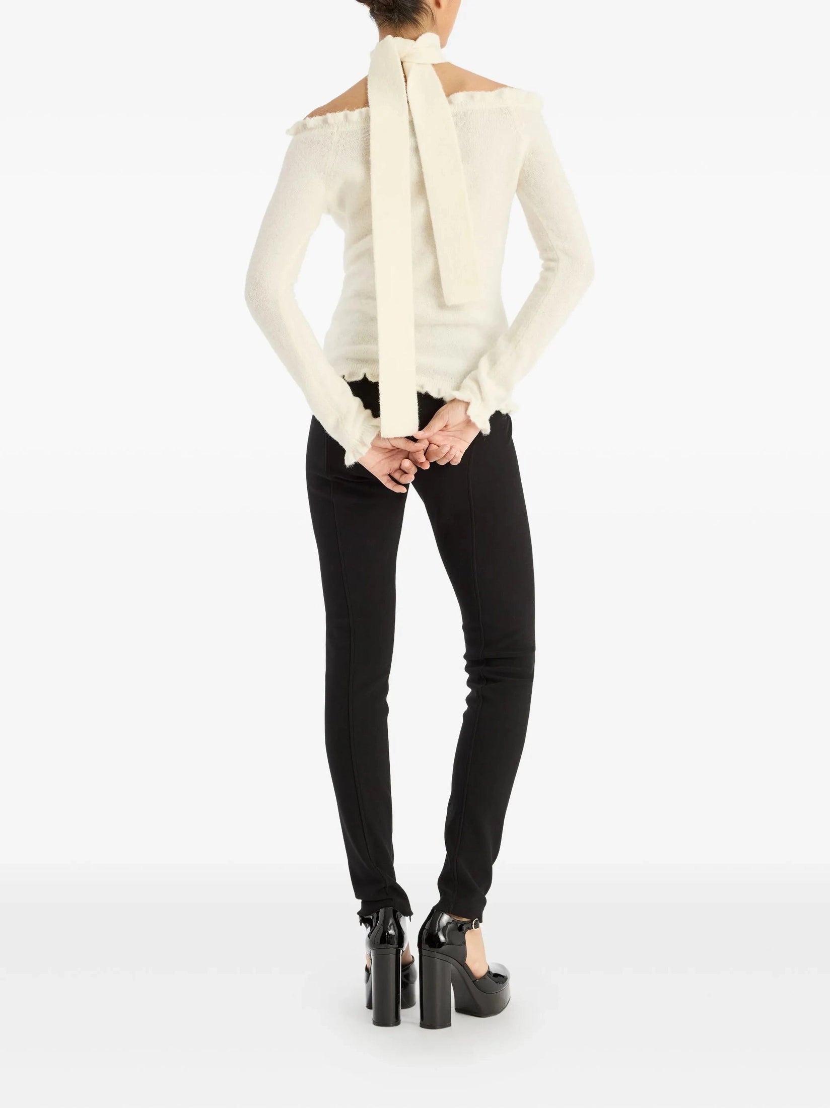 Knit off-shoulder top
