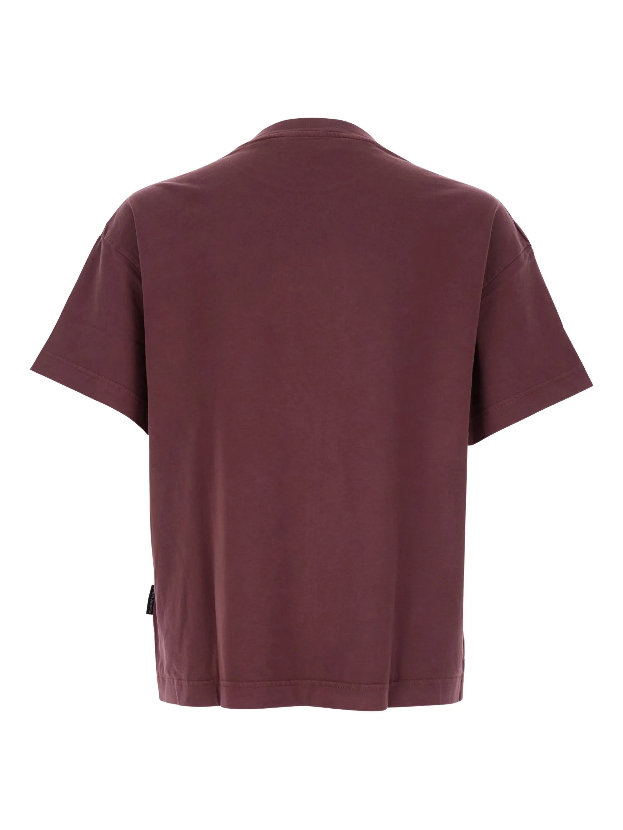 NECK LOGO REG TEE BURGUNDY RED