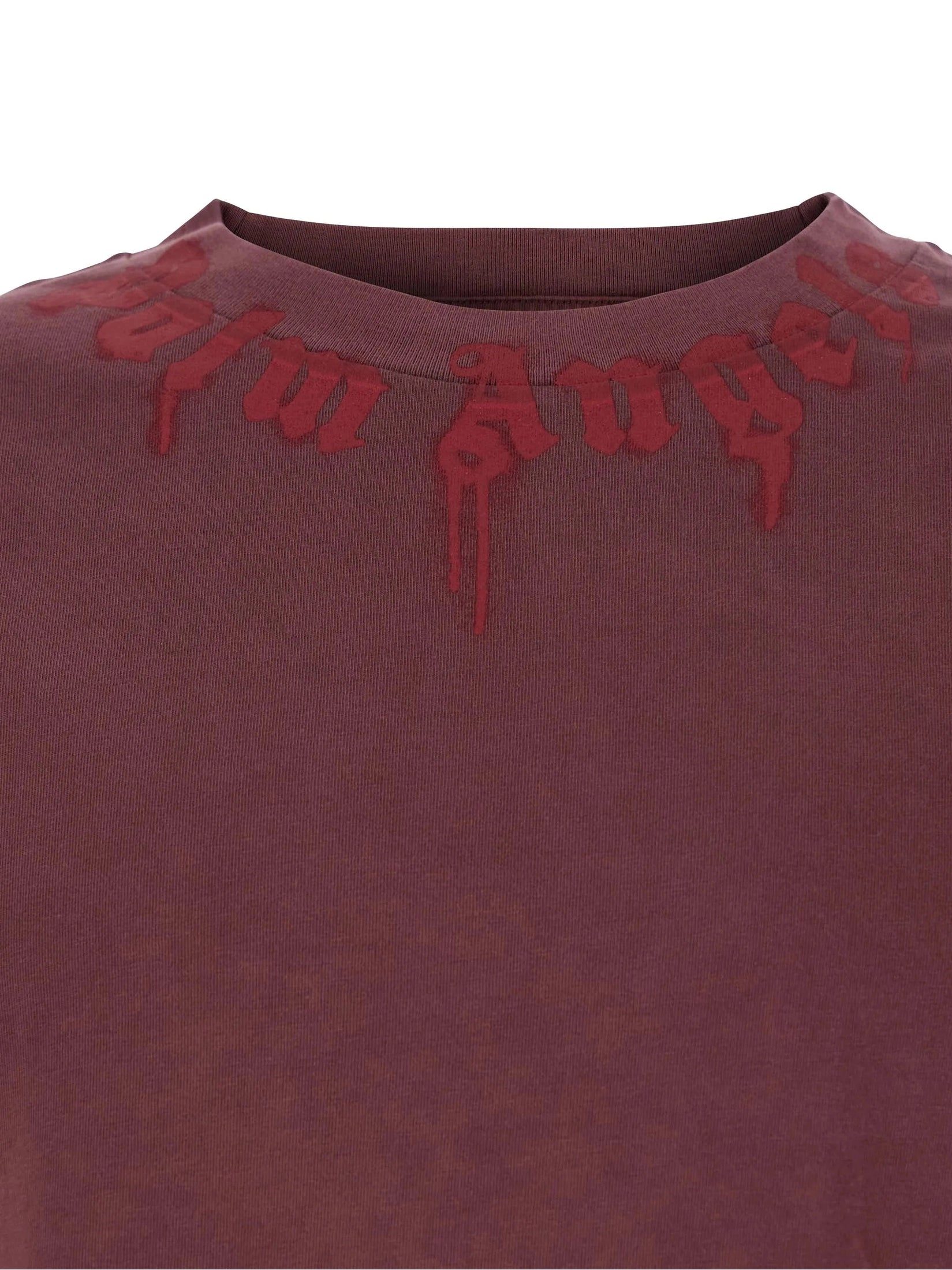 Neck logo reg tee burgundy red