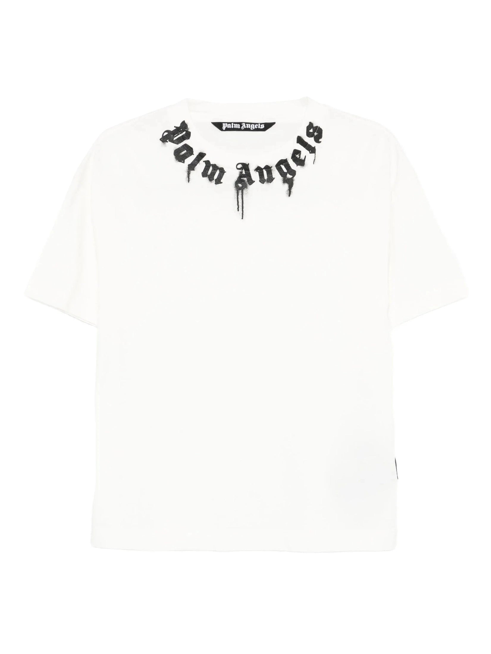 Neck logo reg tee off white black