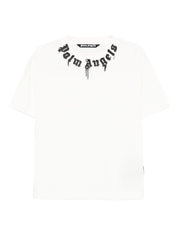 NECK LOGO REG TEE OFF WHITE BLACK