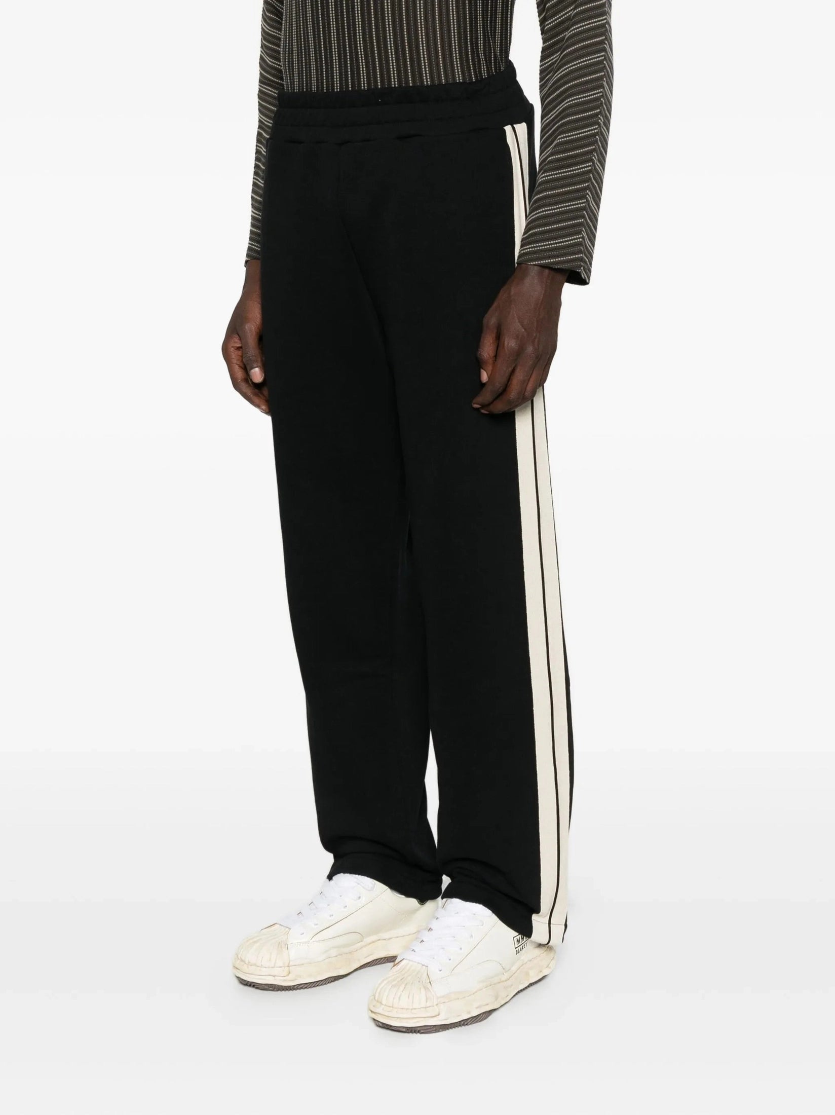 Curved logo track sweatpants black off