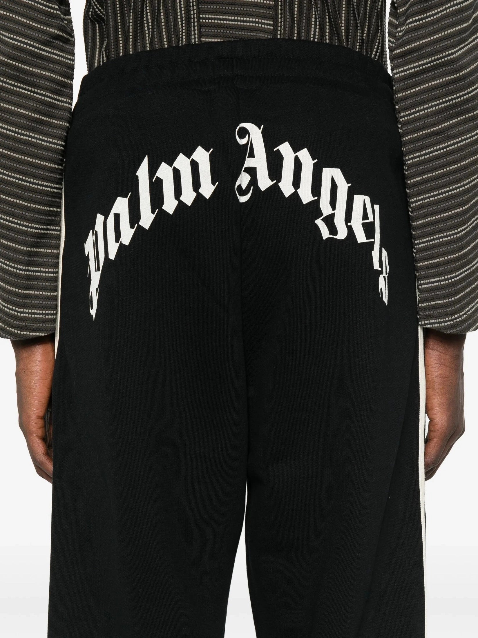 Curved logo track sweatpants black off