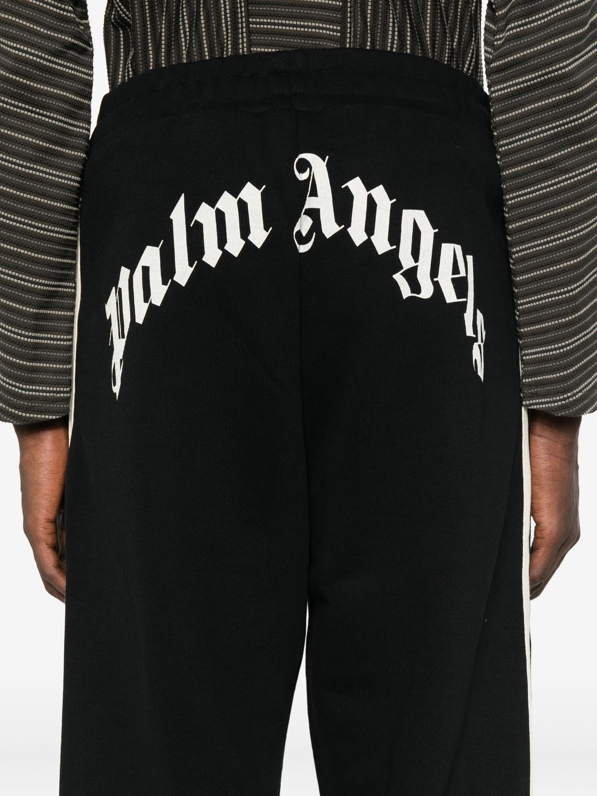 CURVED LOGO TRACK SWEATPANTS BLACK OFF