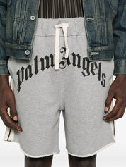 CURVED LOGO TRACK SWEATSHORT GREY MELANG