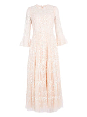 ADELINE ROUND NECK ANKLE GOWN