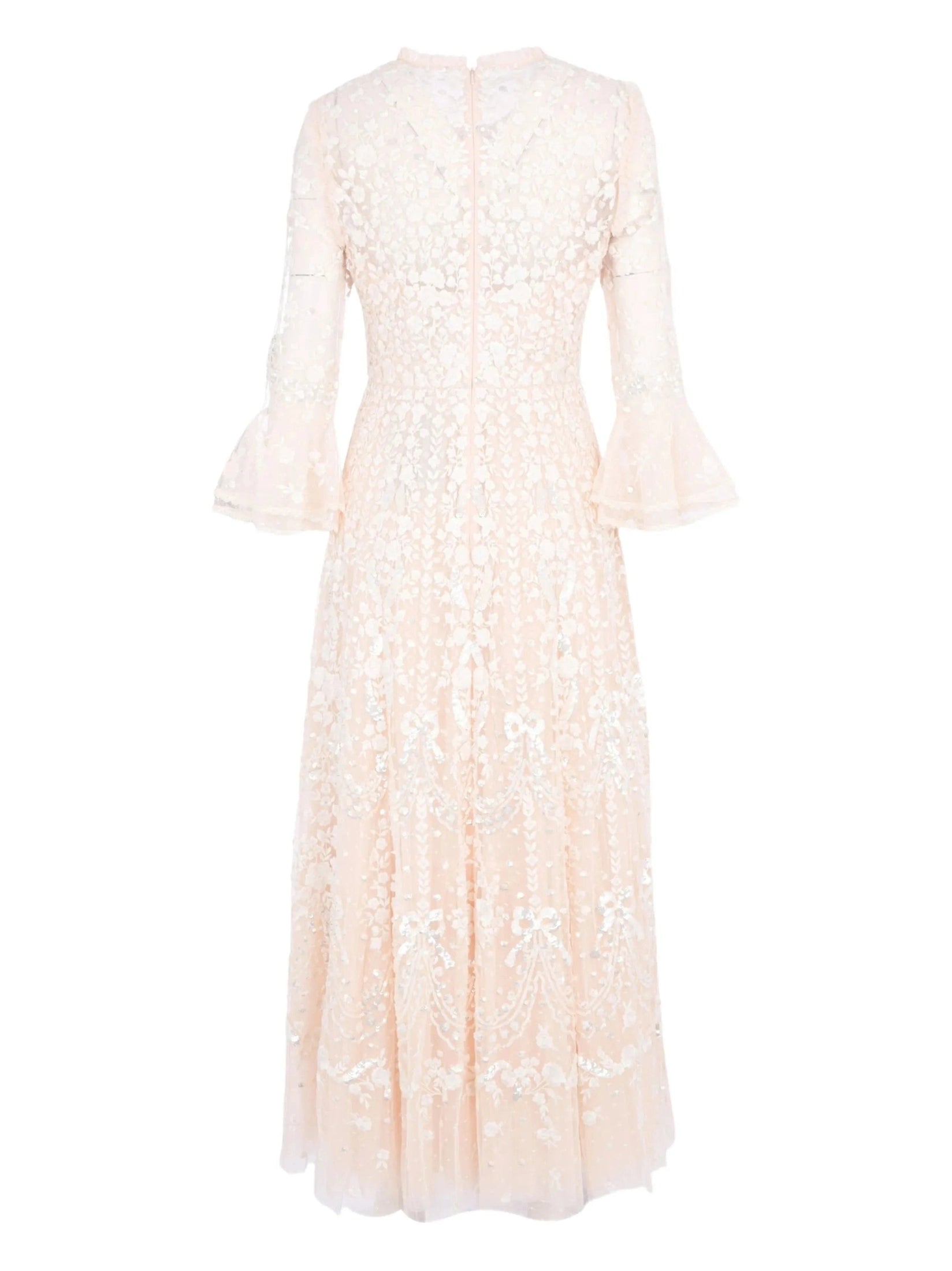 Adeline round neck ankle gown
