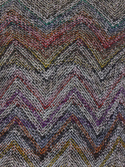 Bustier long dress with zigzag pattern