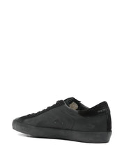 Super-star nappa upper toe and tongue suede star heel and list