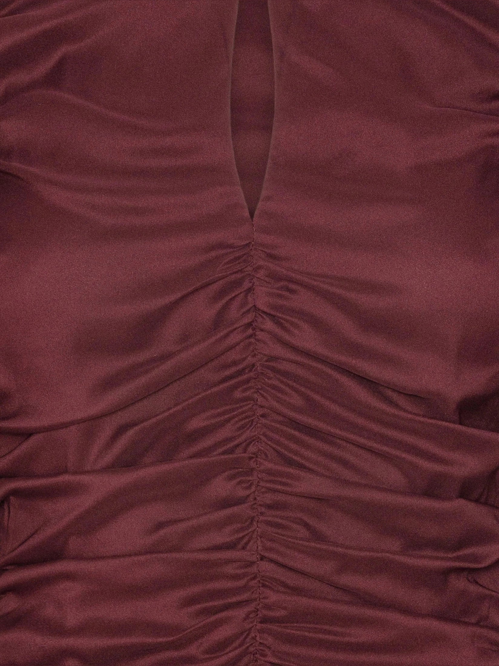 Chiffon ruched ls top