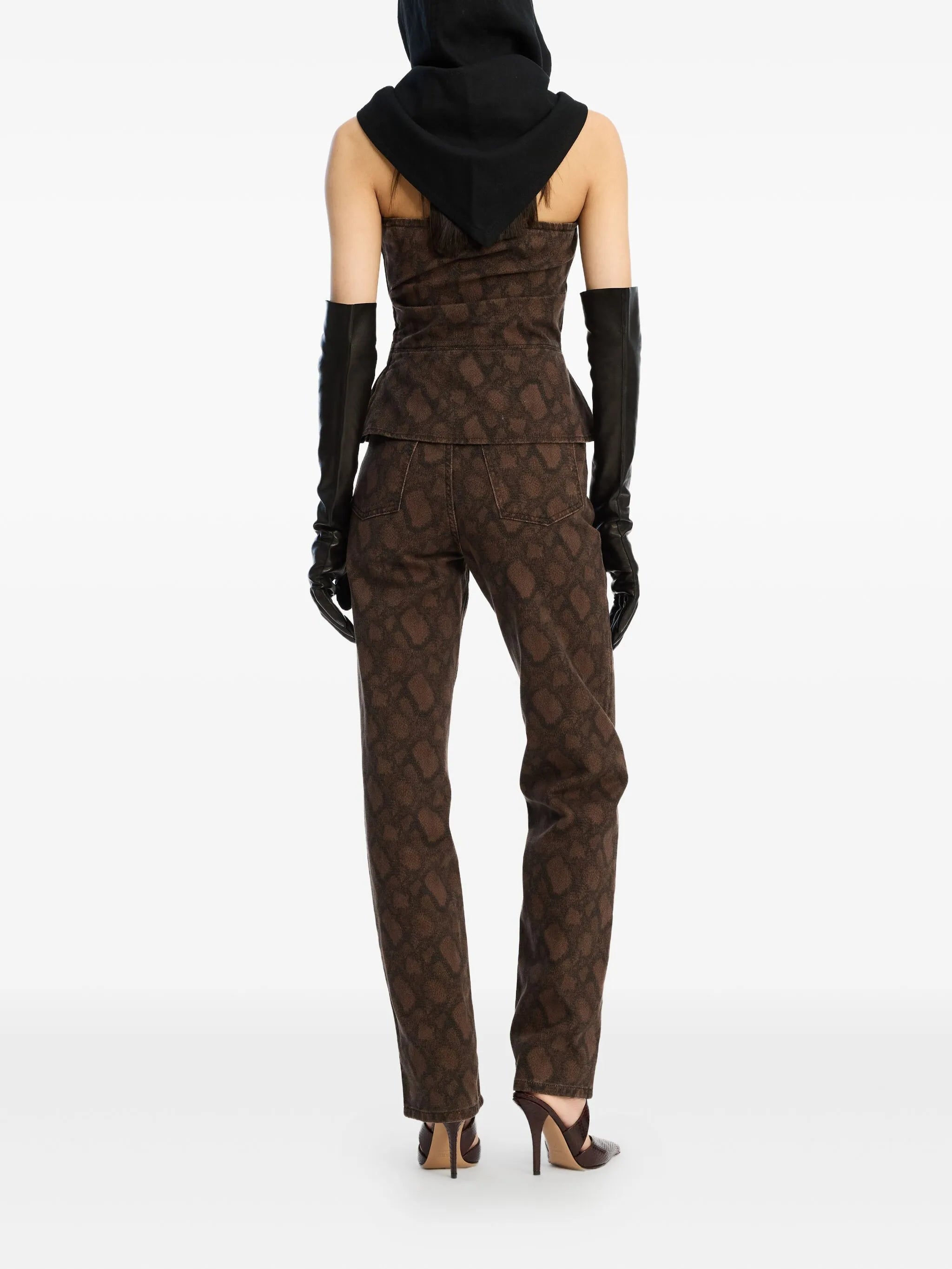 Printed Straight Jeans