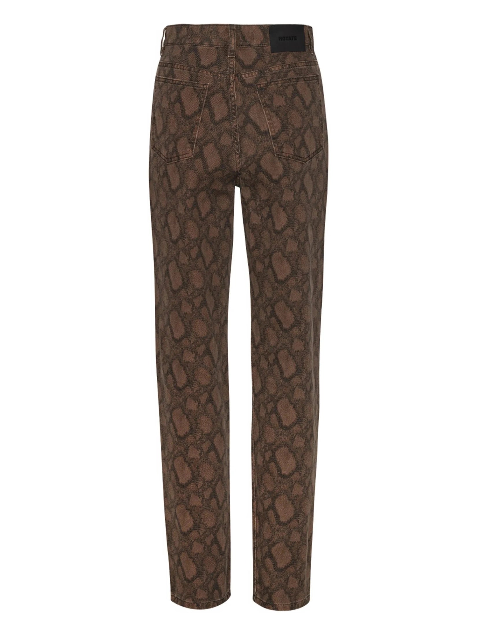 Printed straight jeans