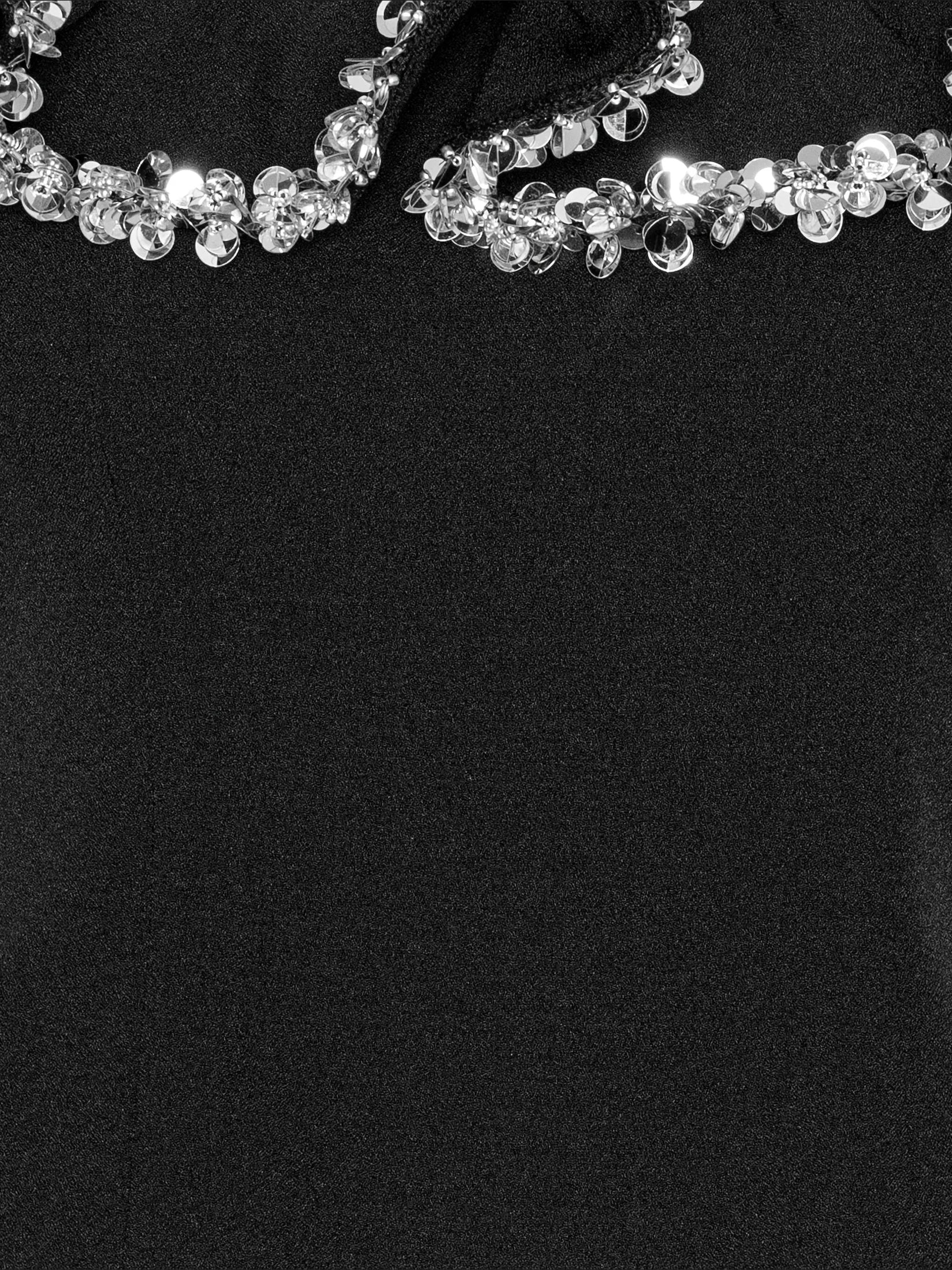 Crepe ruffle top
