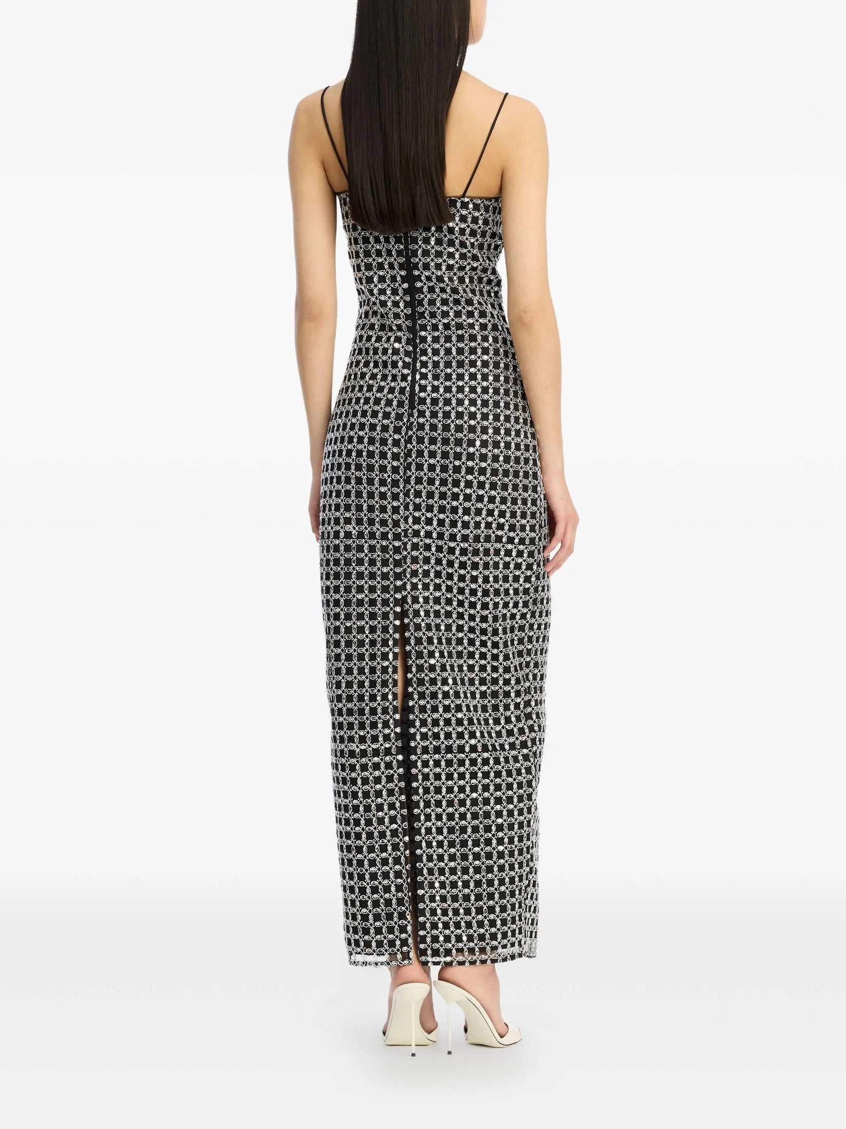 Beaded maxi slip dress
