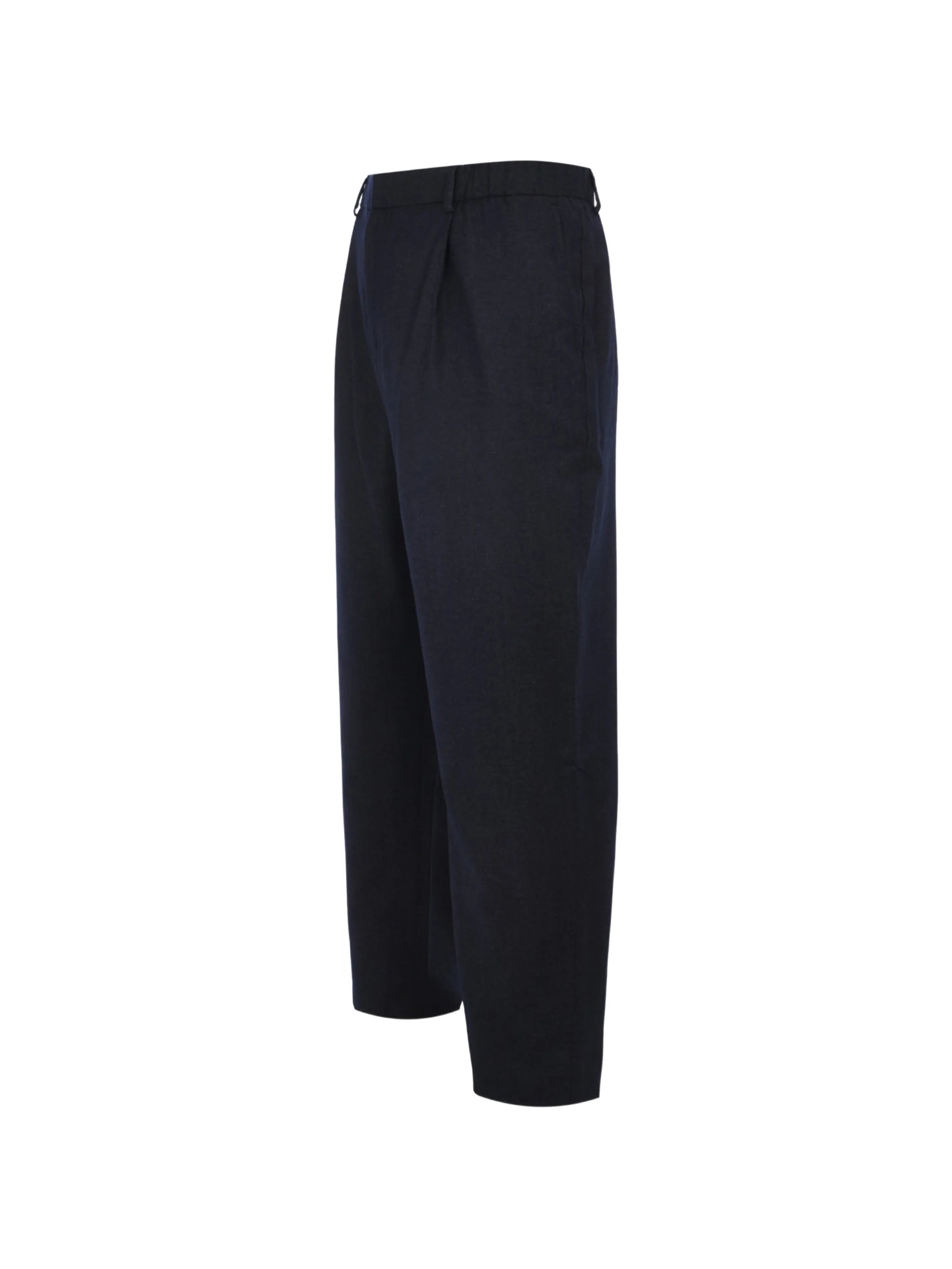 Long formal trouser wool cotton denim