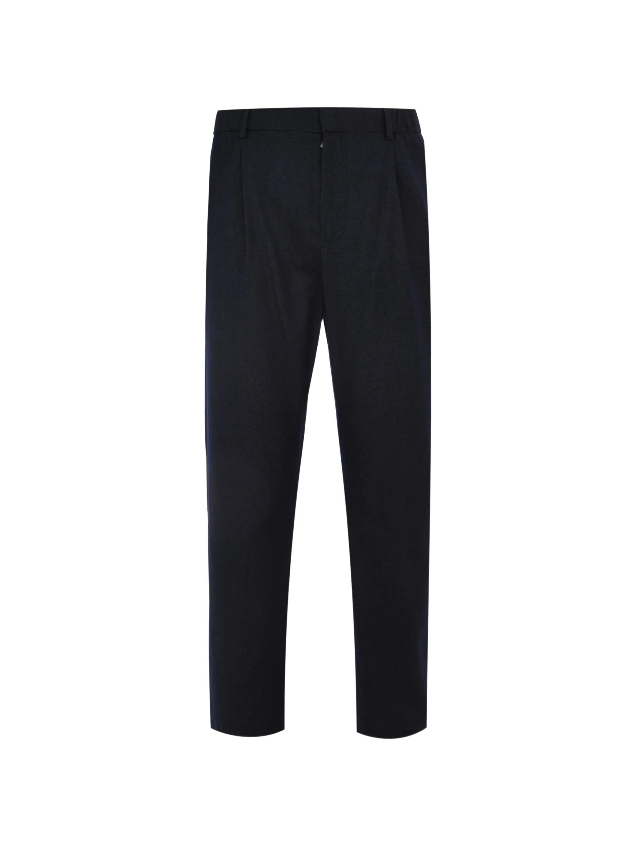 Long formal trouser wool cotton denim