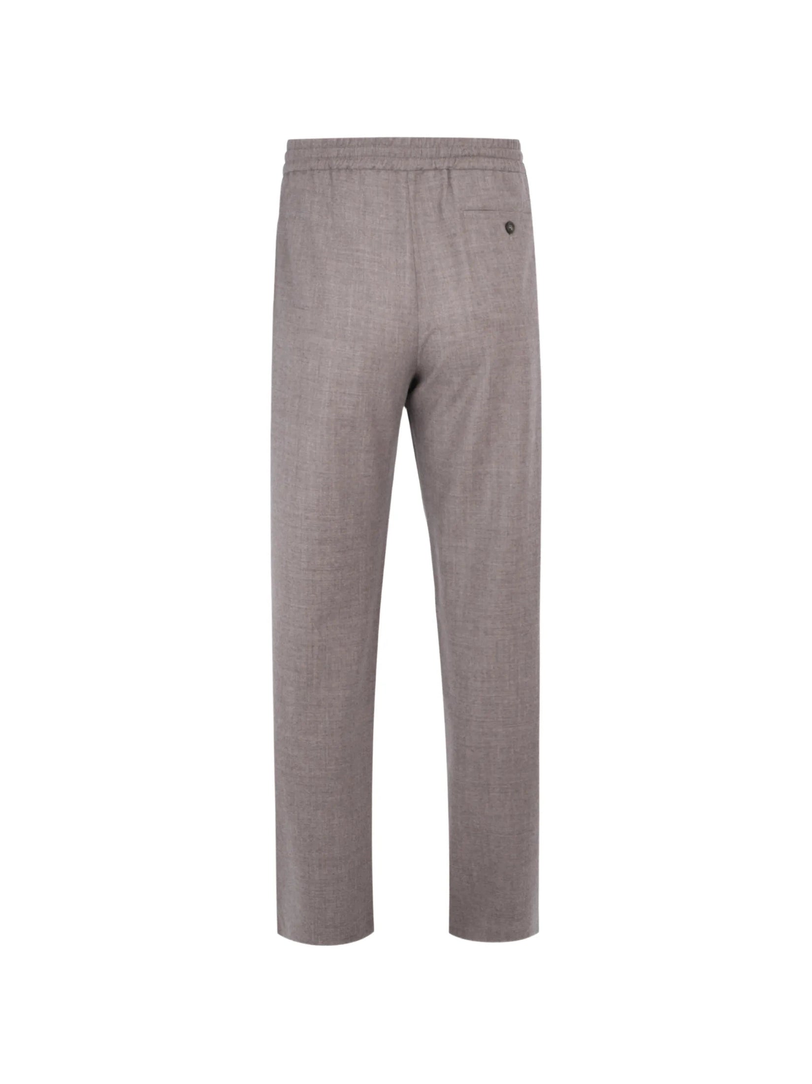 Long formal trouser light wool flannel