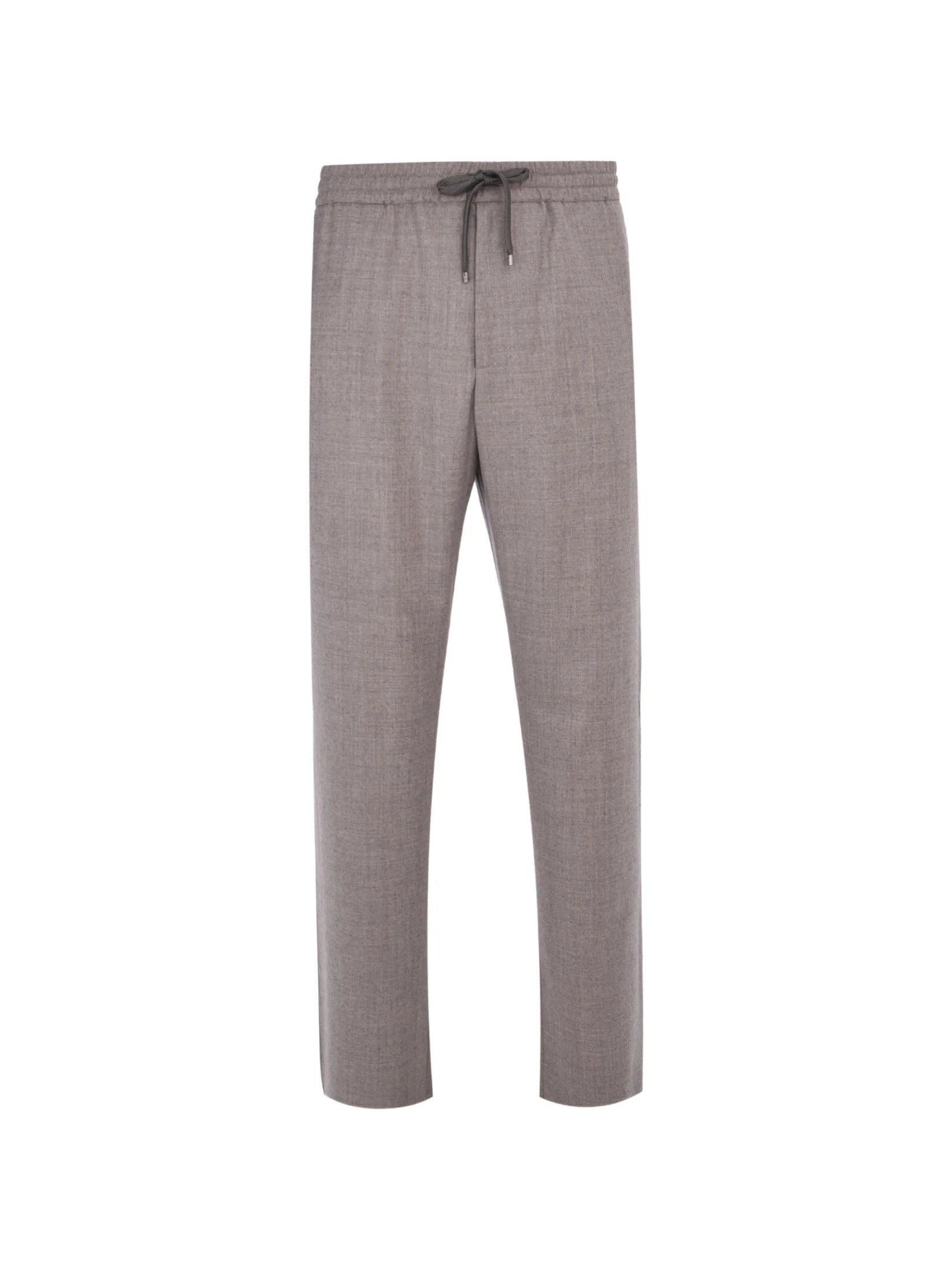 Long formal trouser light wool flannel