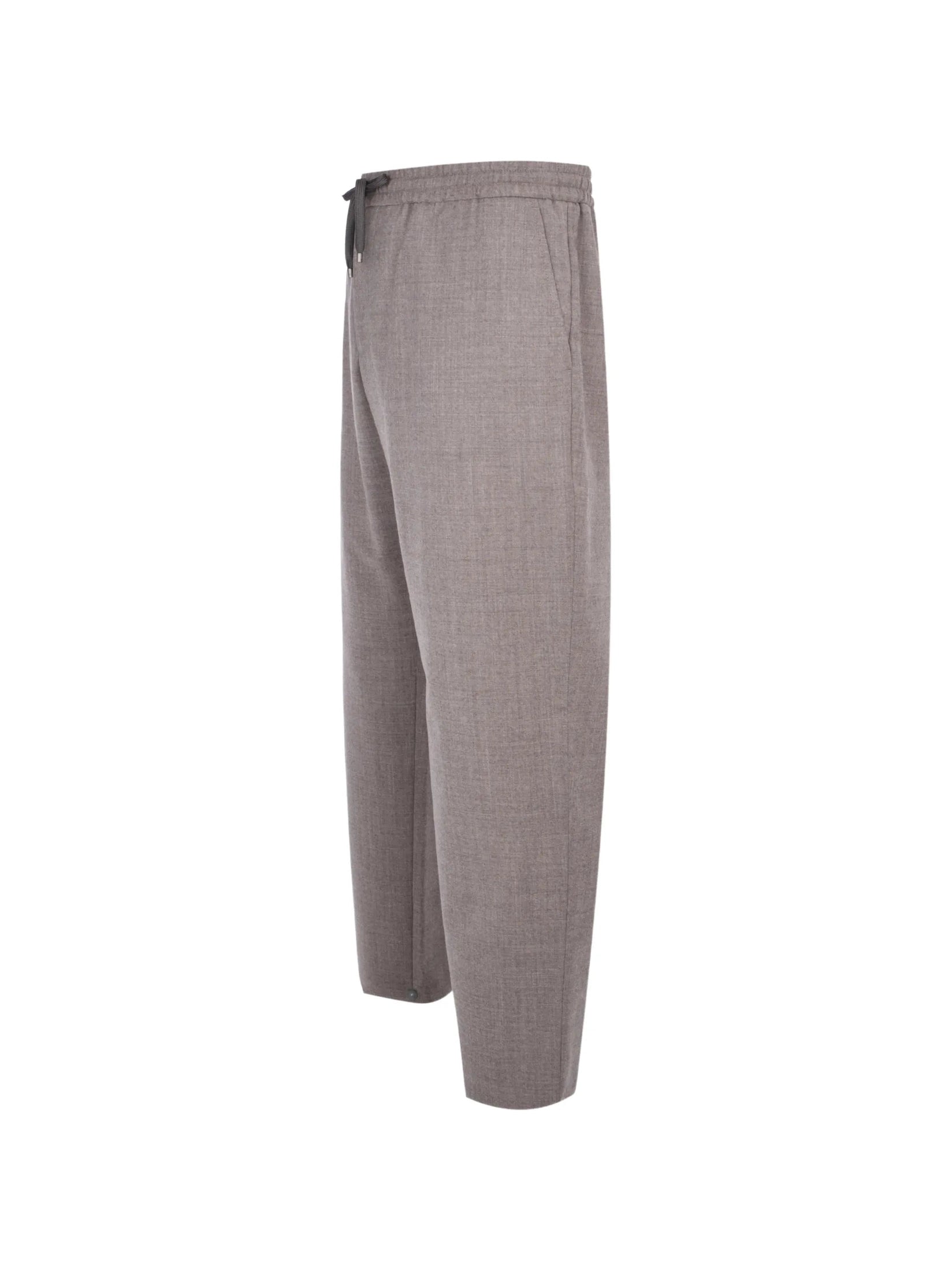 Long formal trouser light wool flannel