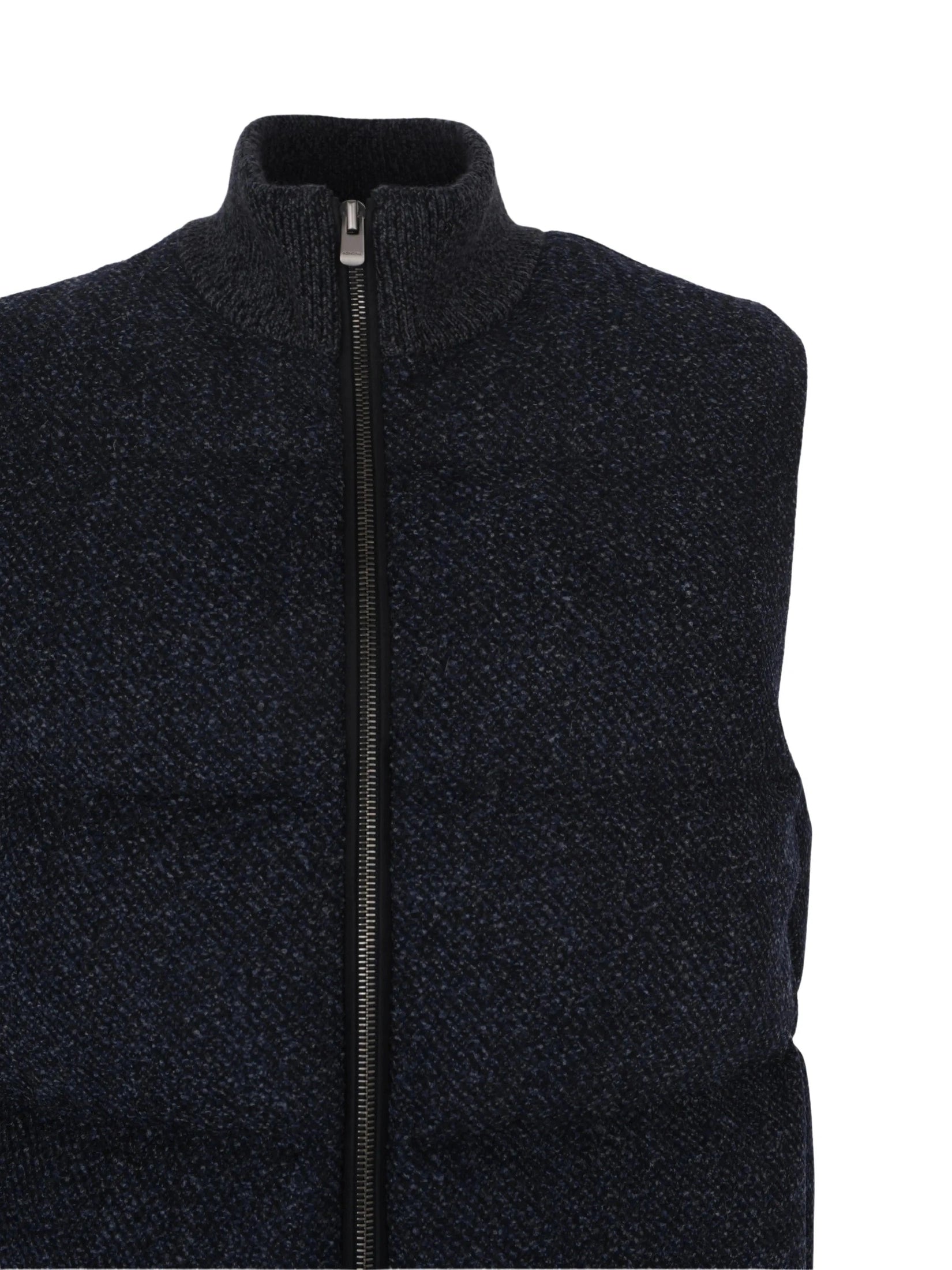 Vest wool cashmere boucle