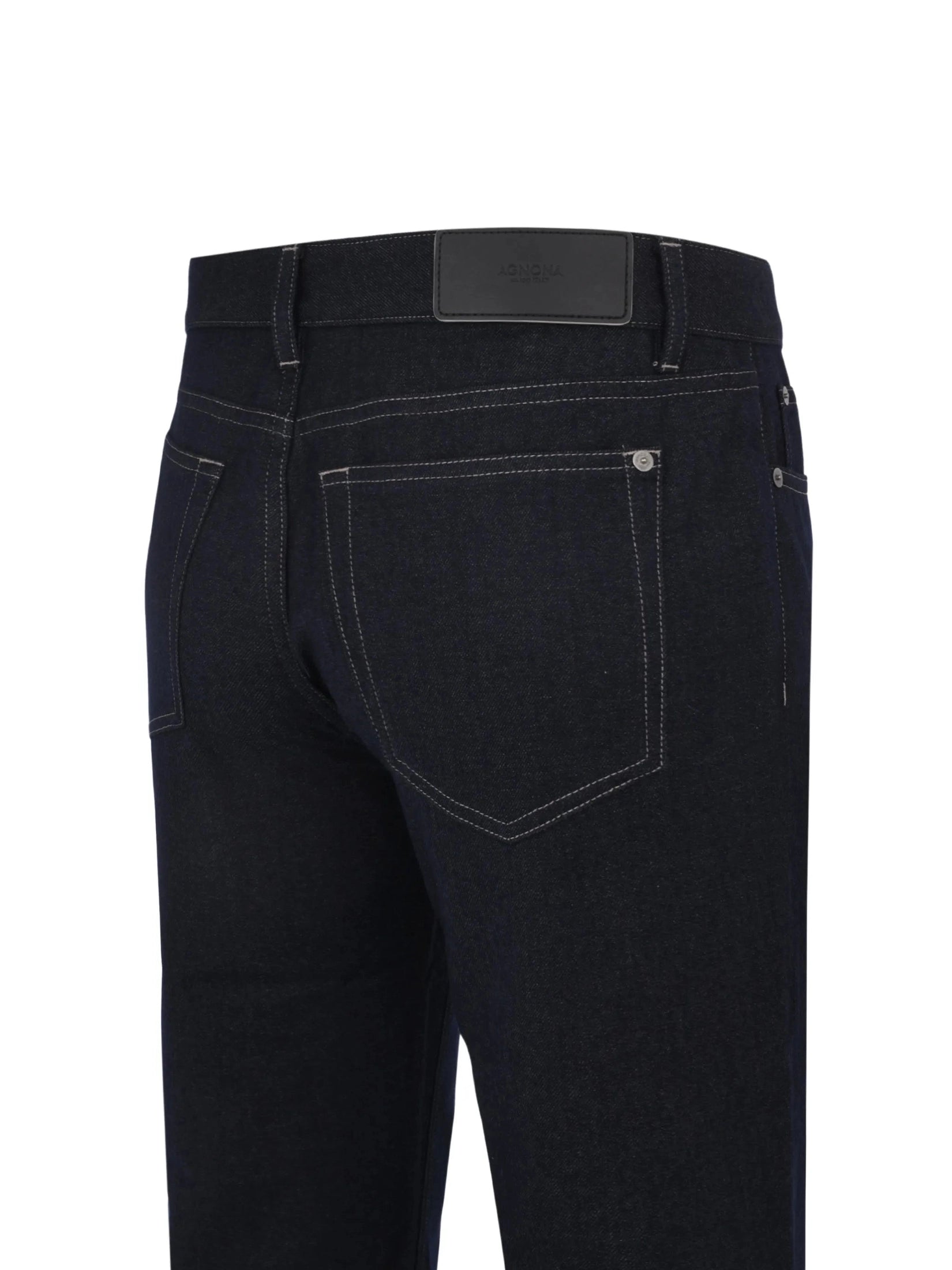 Long formal trouser wool cotton denim