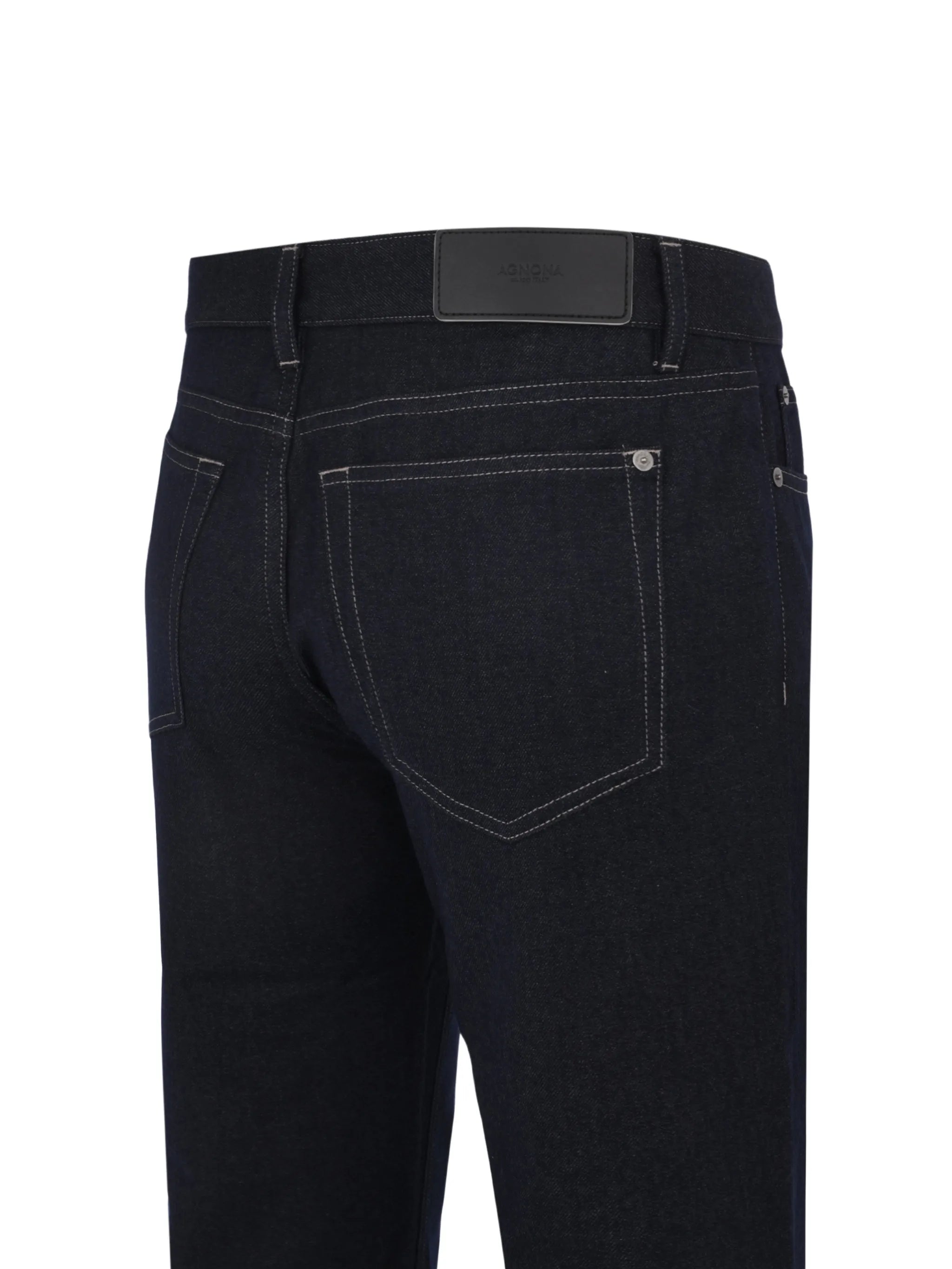 Long formal trouser wool cotton denim