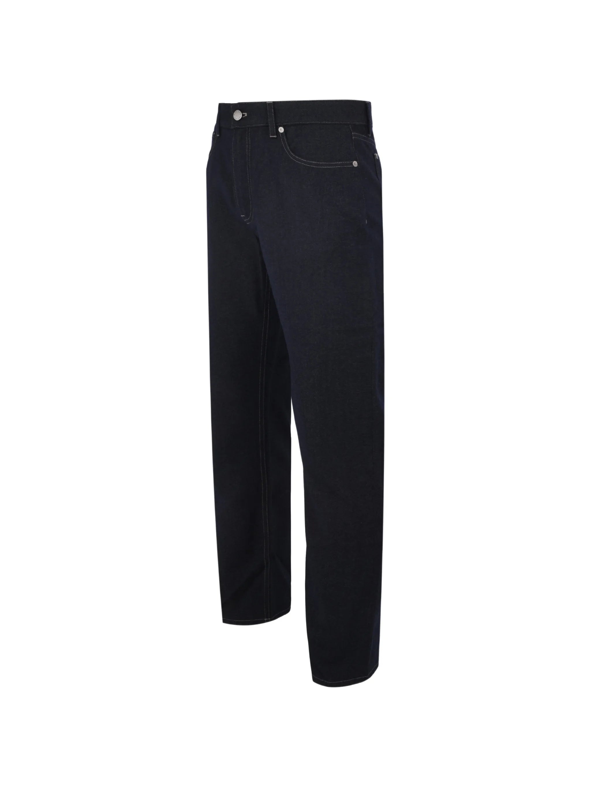 Long formal trouser wool cotton denim