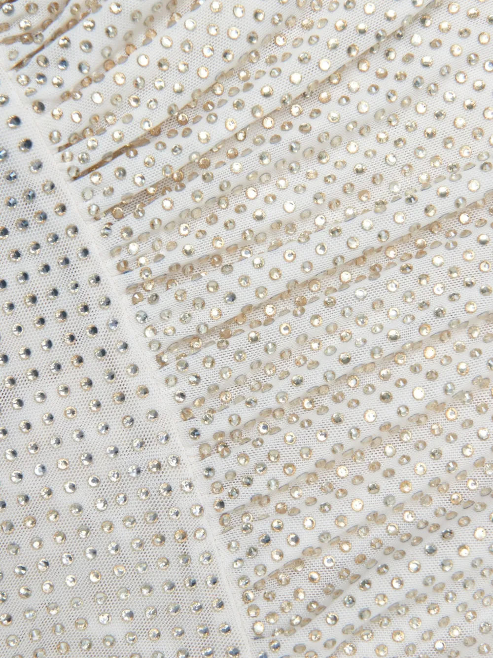 CHAMPAGNE RHINESTONE CUT OUT MIDI DRESS