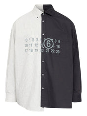 Two-Tone Cotton Poplin Shirt