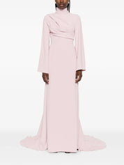 Swinton draped long-sleeves maxi dress