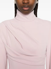 Swinton draped long-sleeves maxi dress
