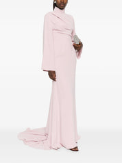 Swinton draped long-sleeves maxi dress