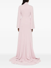 Swinton draped long-sleeves maxi dress