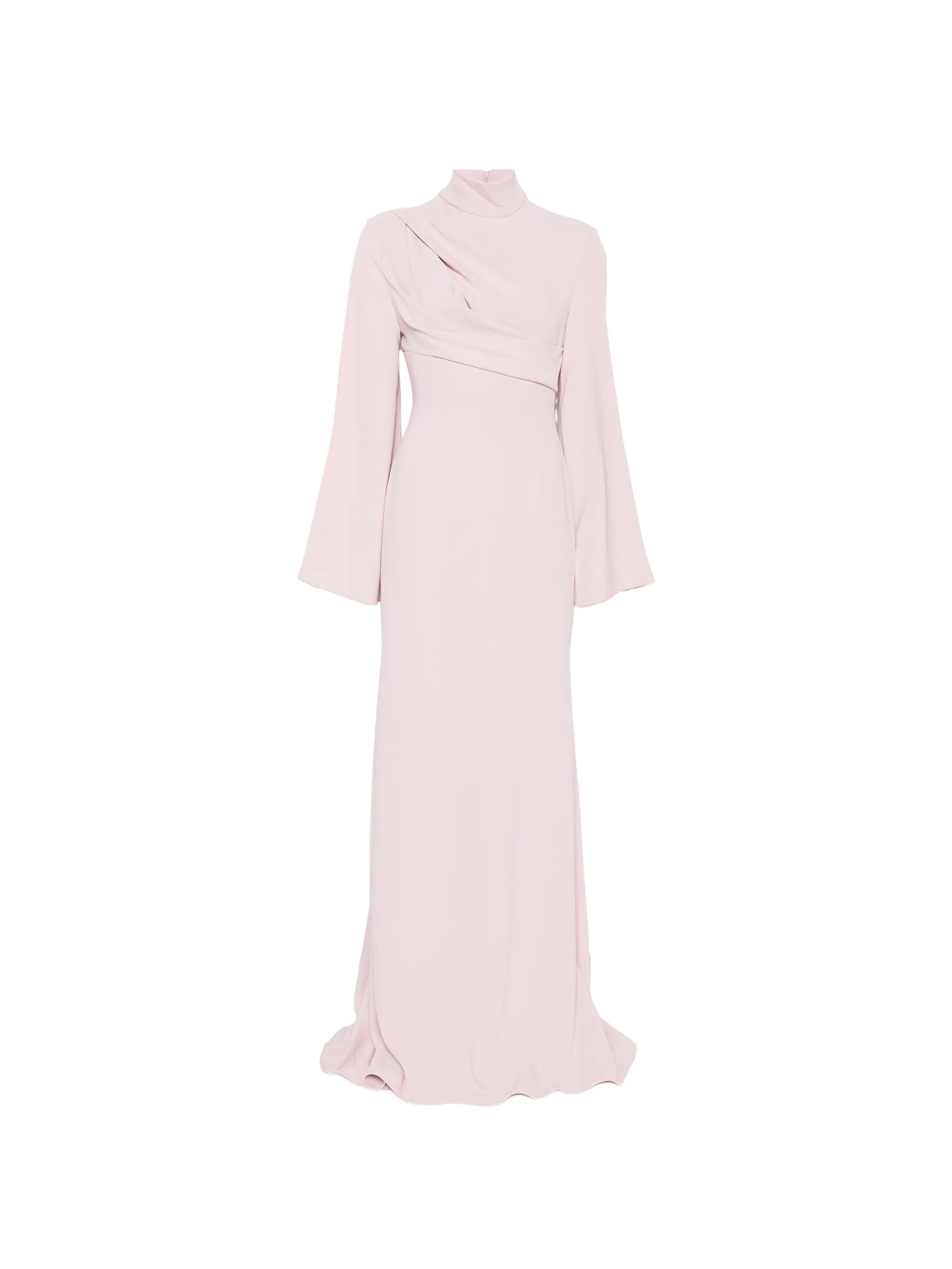 Swinton draped long-sleeves maxi dress