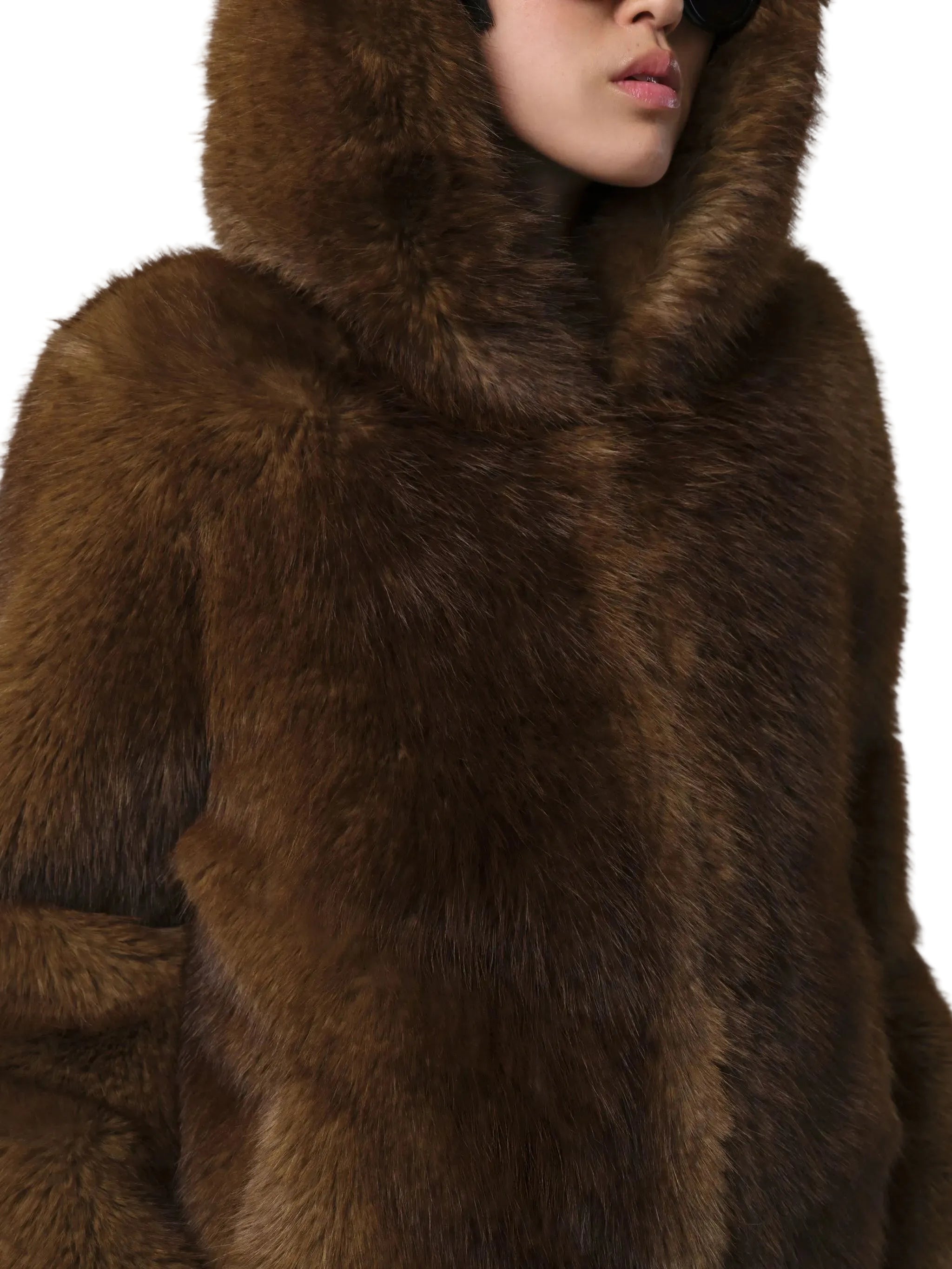 KATIN MINK HOODED COAT