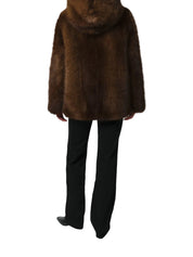 KATIN MINK HOODED COAT