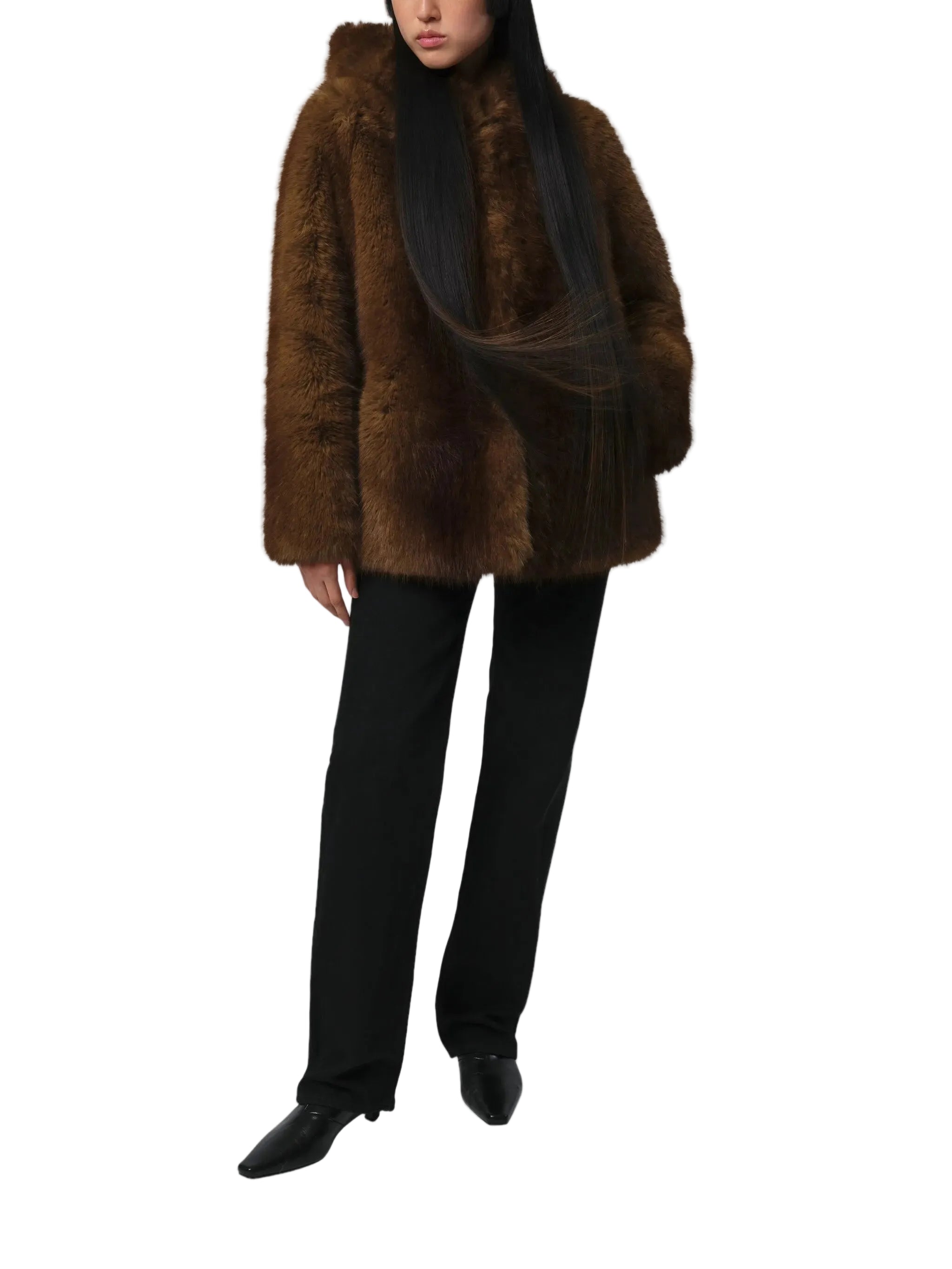 KATIN MINK HOODED COAT