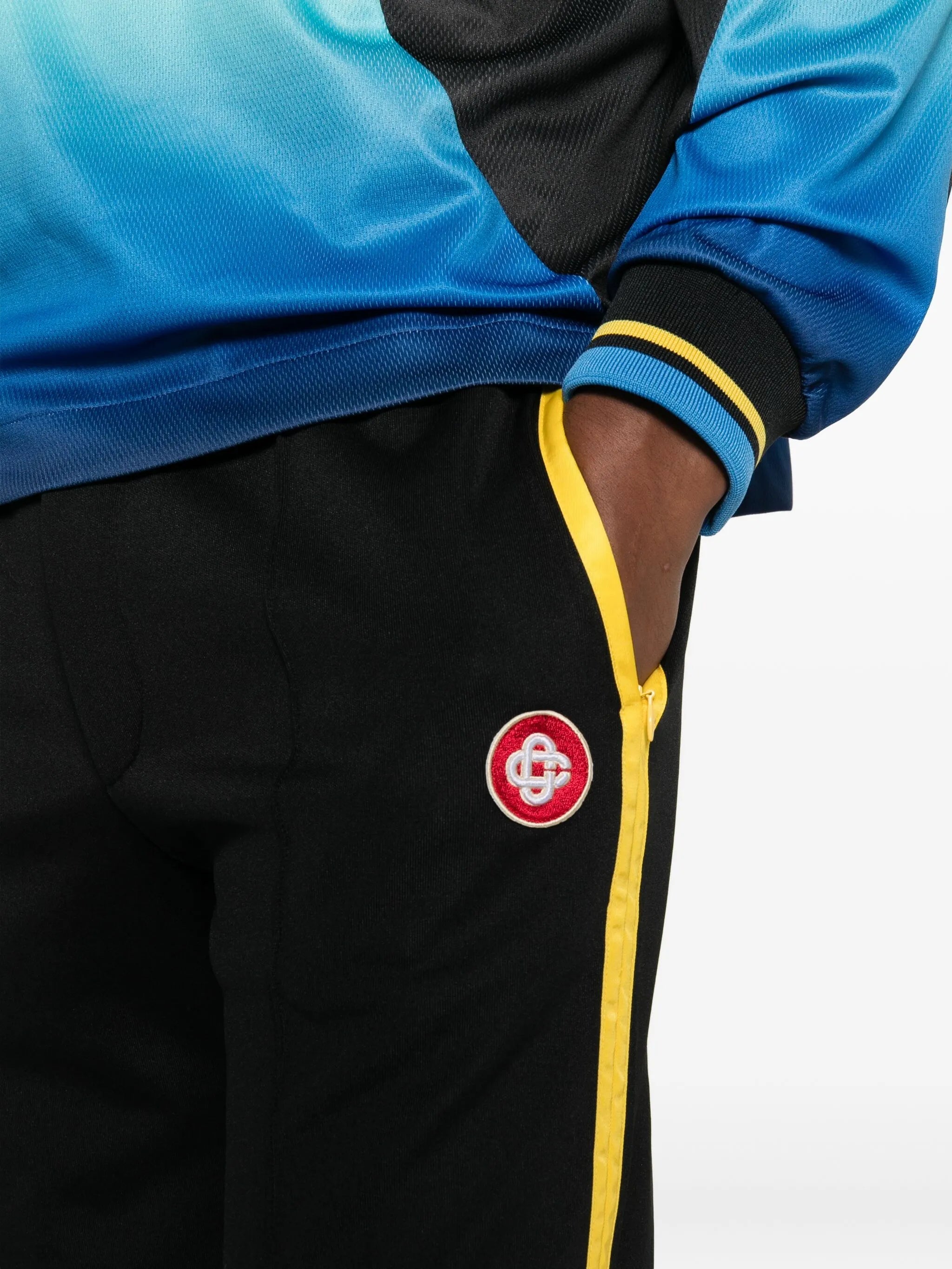 MENS SPRAY RIB TRACK PANTS