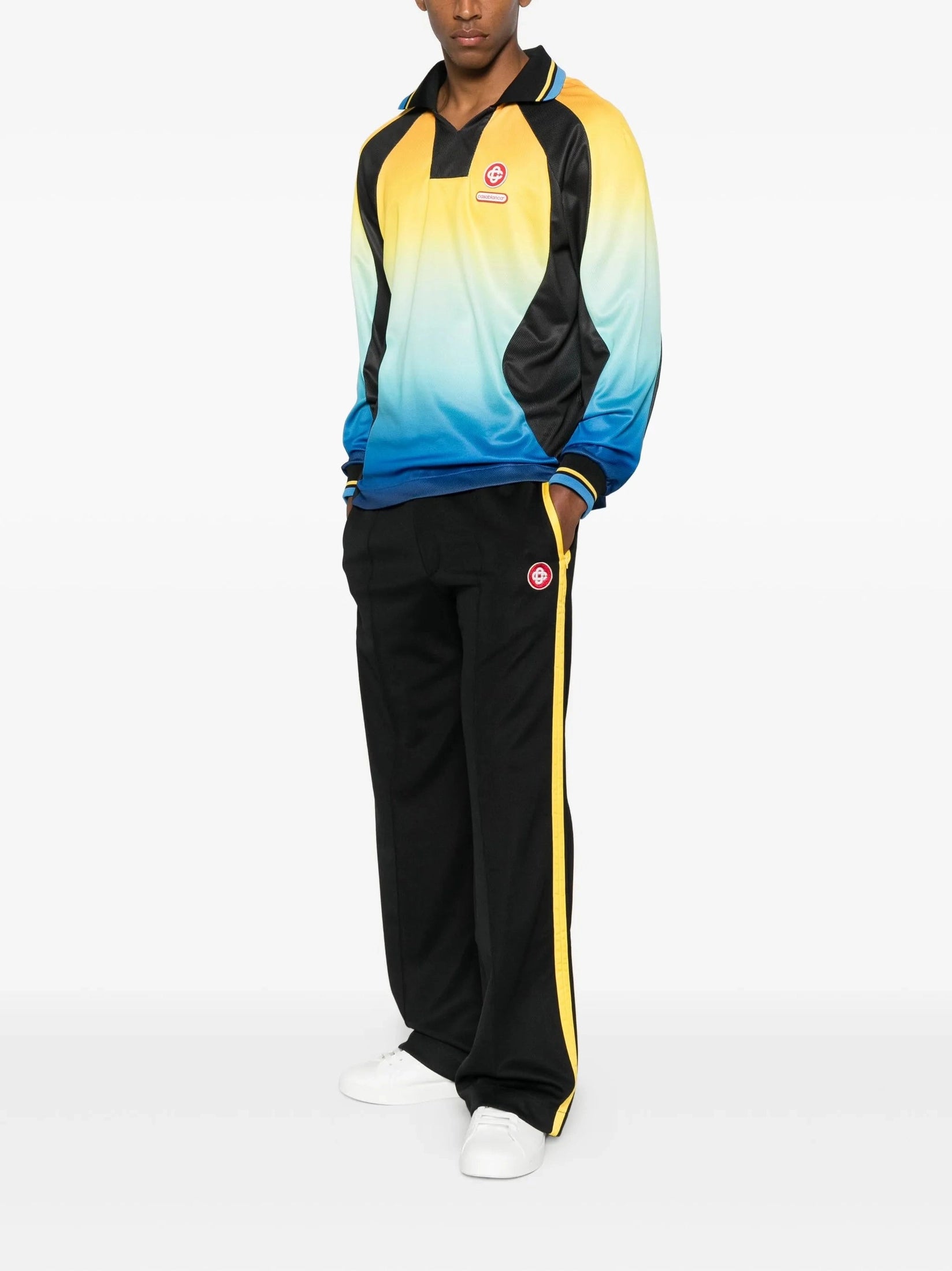 Mens spray rib track pants