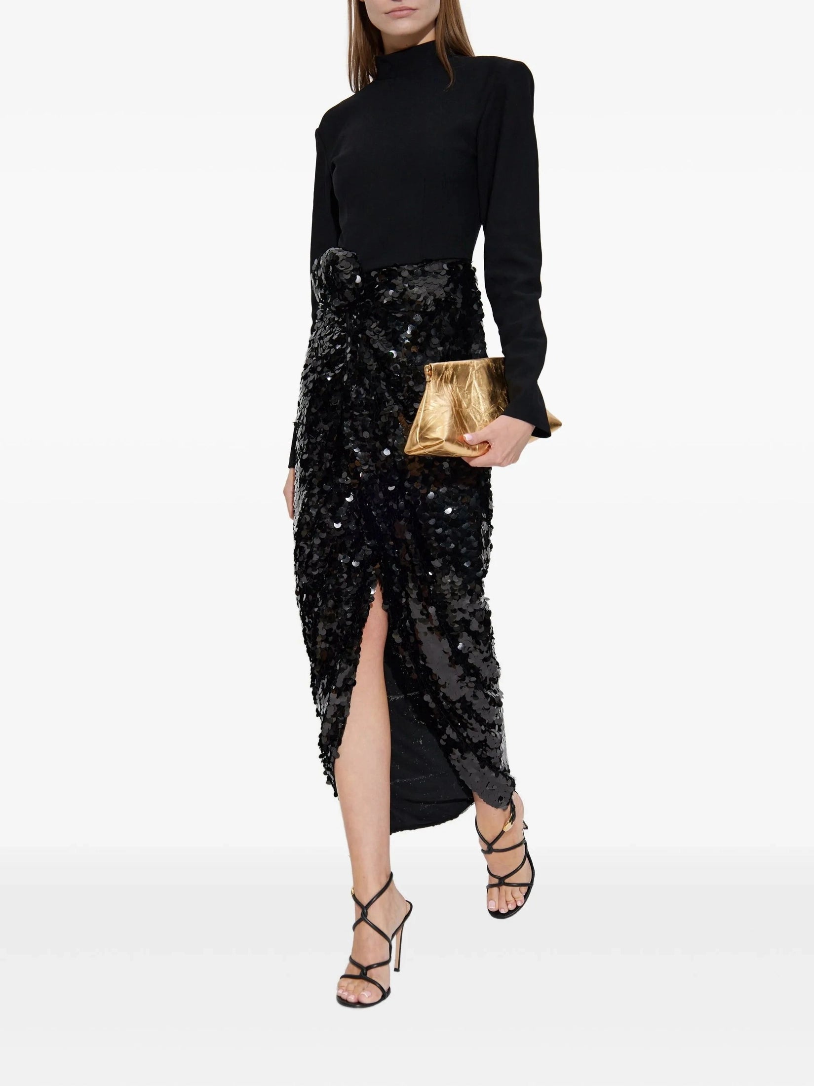 Knotted midi dress