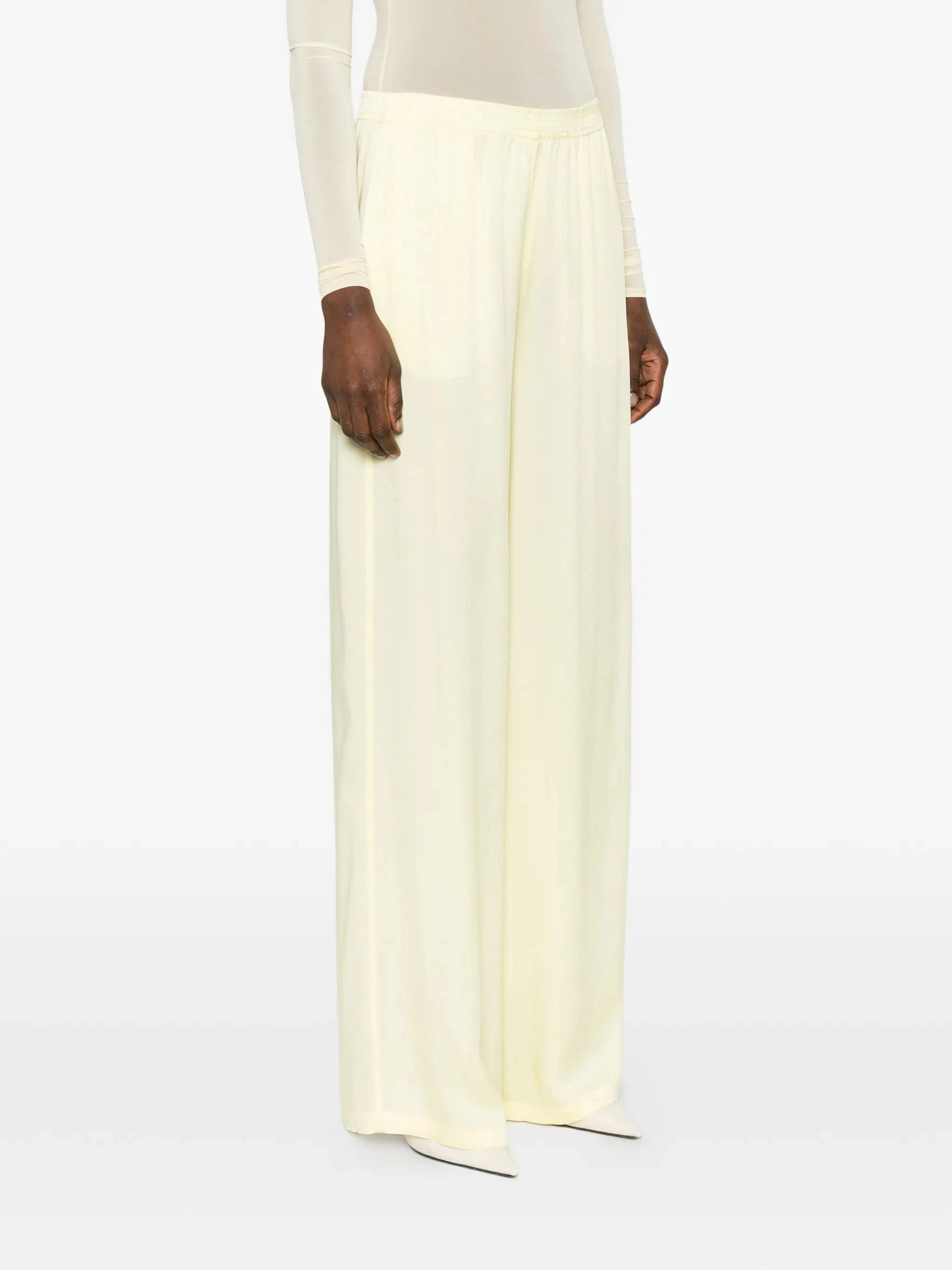 Enver satin wide jogging trousers