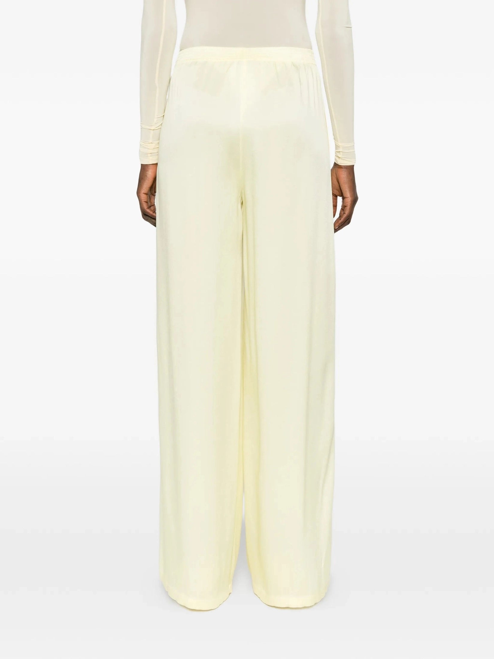 Enver satin wide jogging trousers